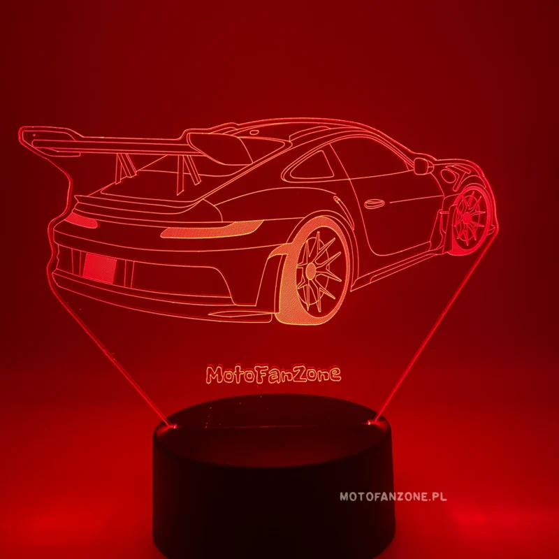 Lampka Led RGB Porsche 911 GT3RS 💡ZDALNIE STEROWANA